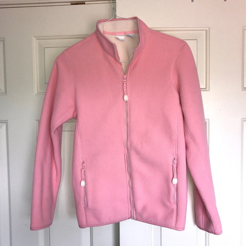 Pink fleece jacket